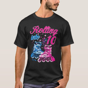 Rolling Into 10 years Lets Roll I'm Turning 10 Rol T-Shirt