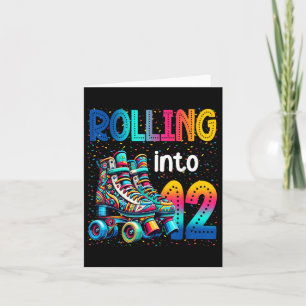 Rolling Into 12 Years Old Roller Skating 12th Birt Card