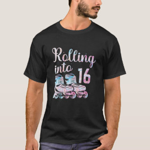 Rolling Into 16 - Inline Skating 16Th Birthday Rol T-Shirt
