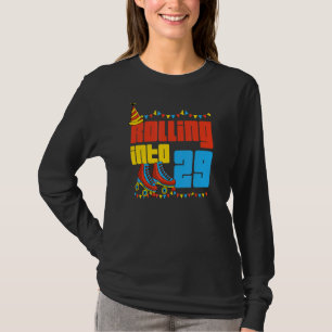 Rolling Into 29 Roller Skate 29th Birthday Party S T-Shirt
