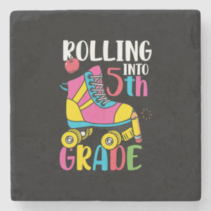 Rolling Into 5th Grade Stone Coaster