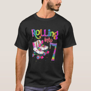 Rolling Into 7 Years Let's Roll I'm Turning 7 Roll T-Shirt