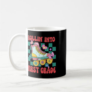 Rolling Into First Grade Roller Skate Byck To Scho Coffee Mug