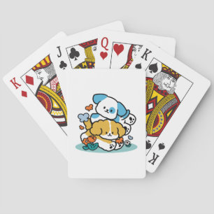 Rolling Into May Like Happy Pups – Cute Spring Dog Playing Cards