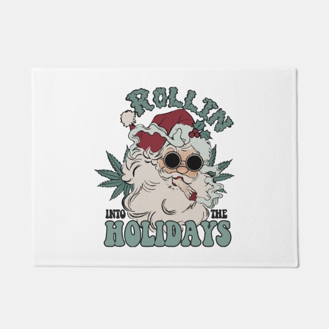 Rolling into the Holidays Doormat (Front)