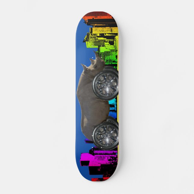 Rolling on 22 ' s [ Rhino ] Skateboard (Front)