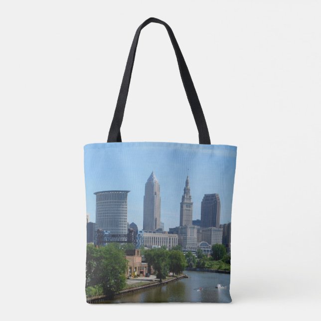Rolling on the River Cleveland Tote Bag (Back)