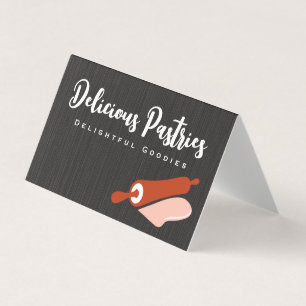 Rolling Pin and Dough   Culinary Business Card