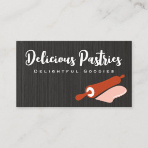 Rolling Pin and Dough   Culinary Business Card