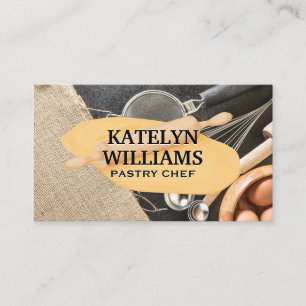 Rolling Pin Dough Baking Tools Business Card
