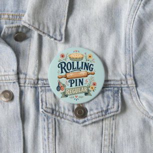Rolling Pin Regular Cottage Baker Button
