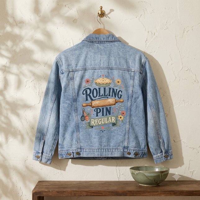 Rolling Pin Regular Cottage Baker Denim Jacket (Rolling Pin Regular Cottage Baker Denim Jacket)