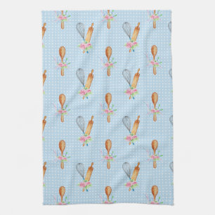 Rolling Pin, Whisk, Spoon Tea Towel
