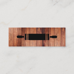 Rolling Pin Wood Mini Business Card