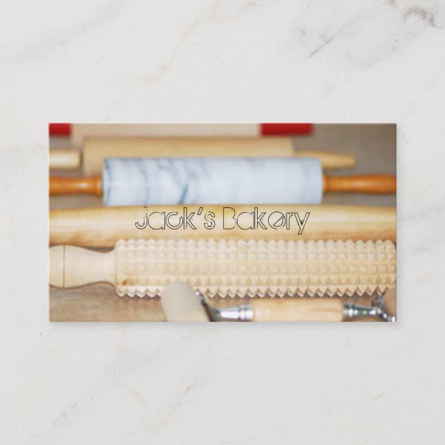 Rolling Pins Bakery Business Card (Front)