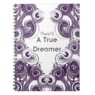 Rolling Purple Digital Art Notebook