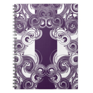 Rolling Purple Digital Art Notebook
