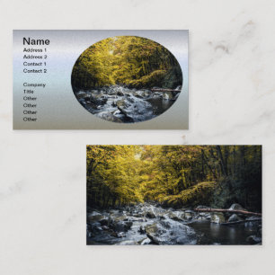 Rolling Rocky River at Dawn Business Card