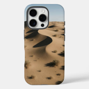 Rolling sand dunes with sparse vegetation iPhone 16 pro case