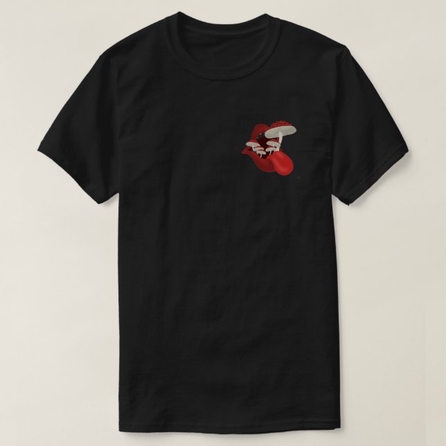 Rolling Stone Mushroom T-Shirt (Design Front)