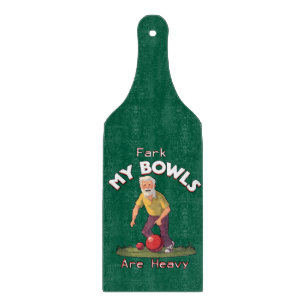 Rolling Struggles: Fark, My Lawn Bowls Are Heavy! Cutting Board