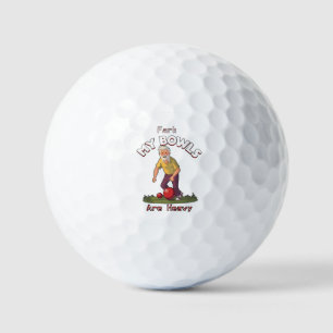 Rolling Struggles: Fark, My Lawn Bowls Are Heavy! Golf Balls