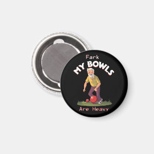 Rolling Struggles: Fark, My Lawn Bowls Are Heavy! Magnet