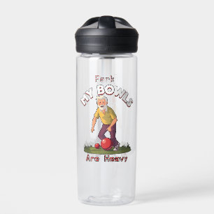 Rolling Struggles: Fark, My Lawn Bowls Are Heavy! Water Bottle