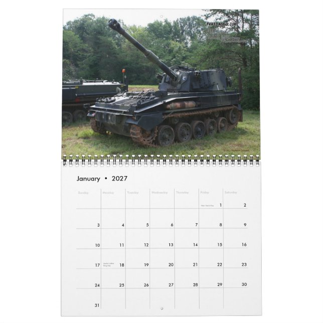 Rolling Thunder 2012 Calendar (Jan 2027)