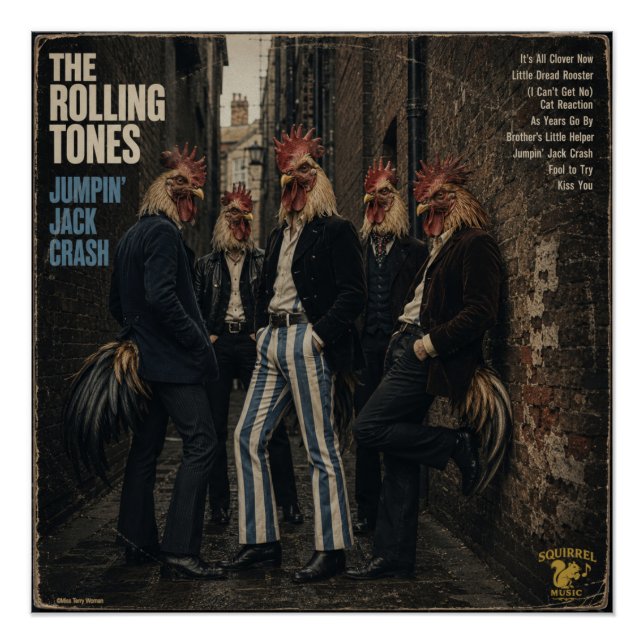 Rolling Tones: a Parody Poster (Front)