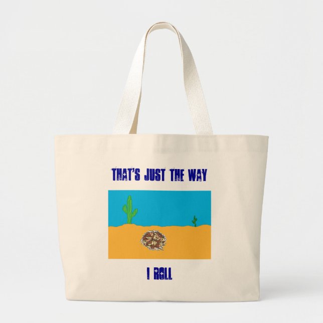Rolling Tumbleweed Jumbo Tote Bag (Front)