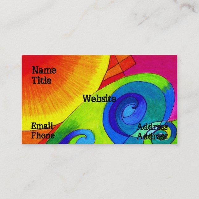 Rolling Wave Business Card (Front)