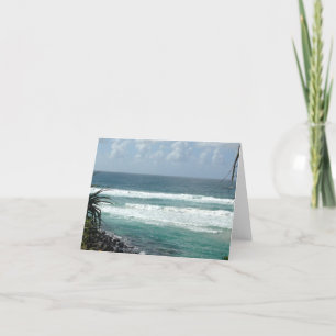 Rolling Waves Coming In! Folded Thank You Card