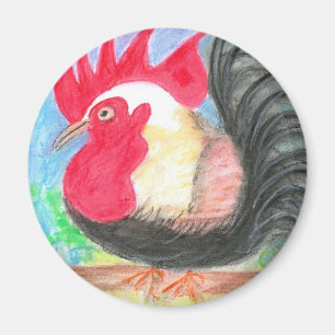 rollo rooster magnet