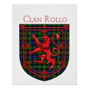 Rollo Tartan Scottish Plaid Lion Rampant Poster