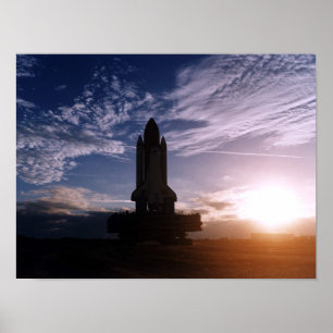 Rollout of Space Shuttle Discovery (STS-82) Poster