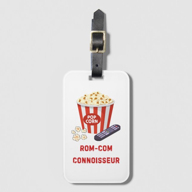 Rom-Com Connossieur Luggage Tag (Front Vertical)
