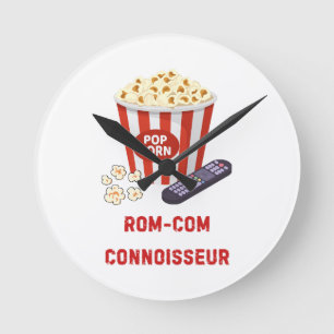 Rom-Com Connossieur Round Clock