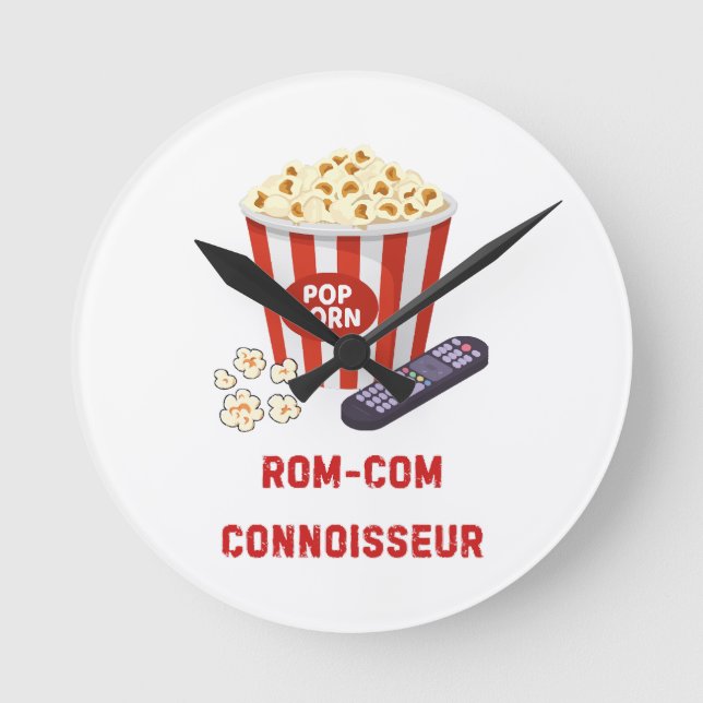 Rom-Com Connossieur Round Clock (Front)