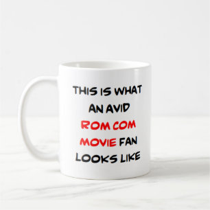 rom com movie fan, avid coffee mug