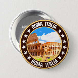 Roma                                               7.5 cm round badge