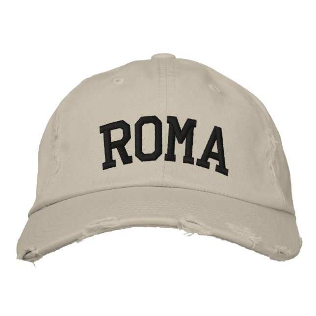 Roma Embroidered Hat (Front)