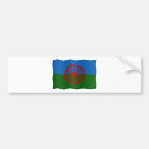 Roma flag bumper sticker