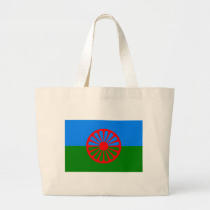 Roma Flag (Romani Flag) Large Tote Bag