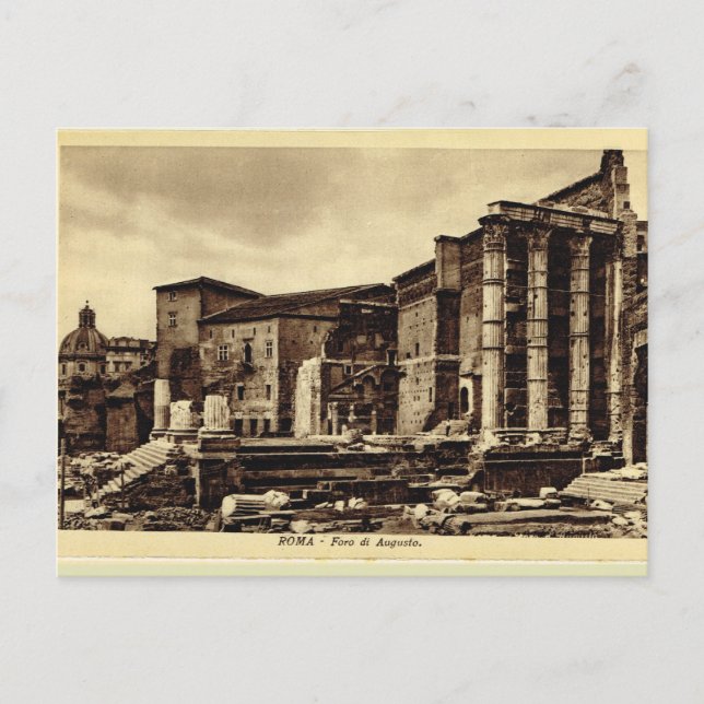 Roma,Forum of Augustus Postcard (Front)