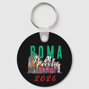 Roma Is My Favourite City Key Ring