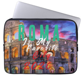 Roma Is My Favourite City Laptop Sleeve