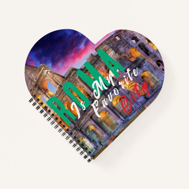Roma Is My Favourite City Notebook (Front)
