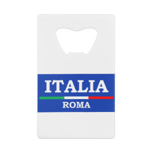 Roma Italia Azzurri Italian Flag