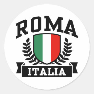 Roma Italia Classic Round Sticker